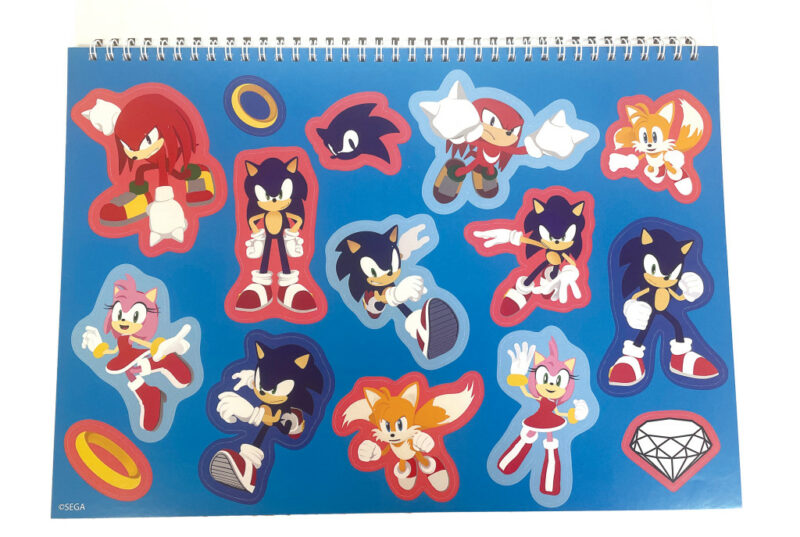 Sonic the Hedgehog Speedy A4 Σπιράλ Μπλοκ Ζωγραφικής 40 Φύλλα με Αυτοκόλλητα 5901462