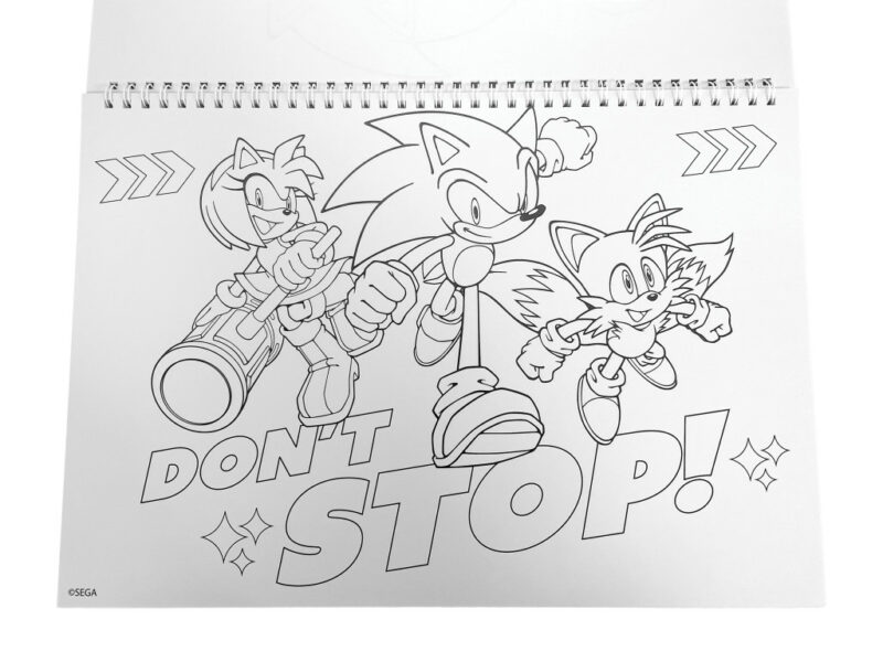 Sonic the Hedgehog Speedy A4 Σπιράλ Μπλοκ Ζωγραφικής 40 Φύλλα με Αυτοκόλλητα 5901463