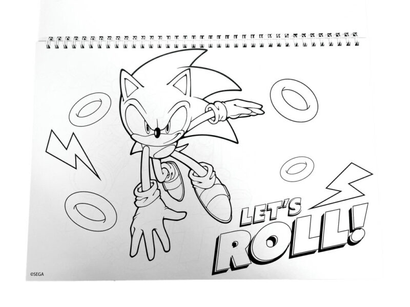 Sonic the Hedgehog Speedy A4 Σπιράλ Μπλοκ Ζωγραφικής 40 Φύλλα με Αυτοκόλλητα 5901464