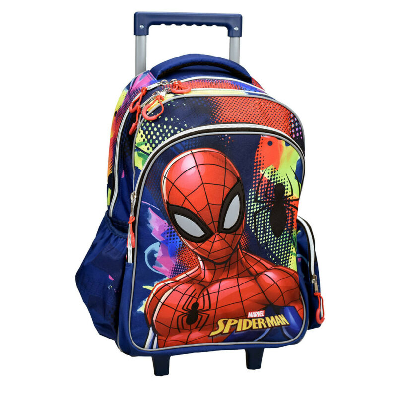 Spiderman Splotch Σχολική Τσάντα Πλάτης Τρόλεϊ με 3 Θήκες 46×35×20 cm 5873456