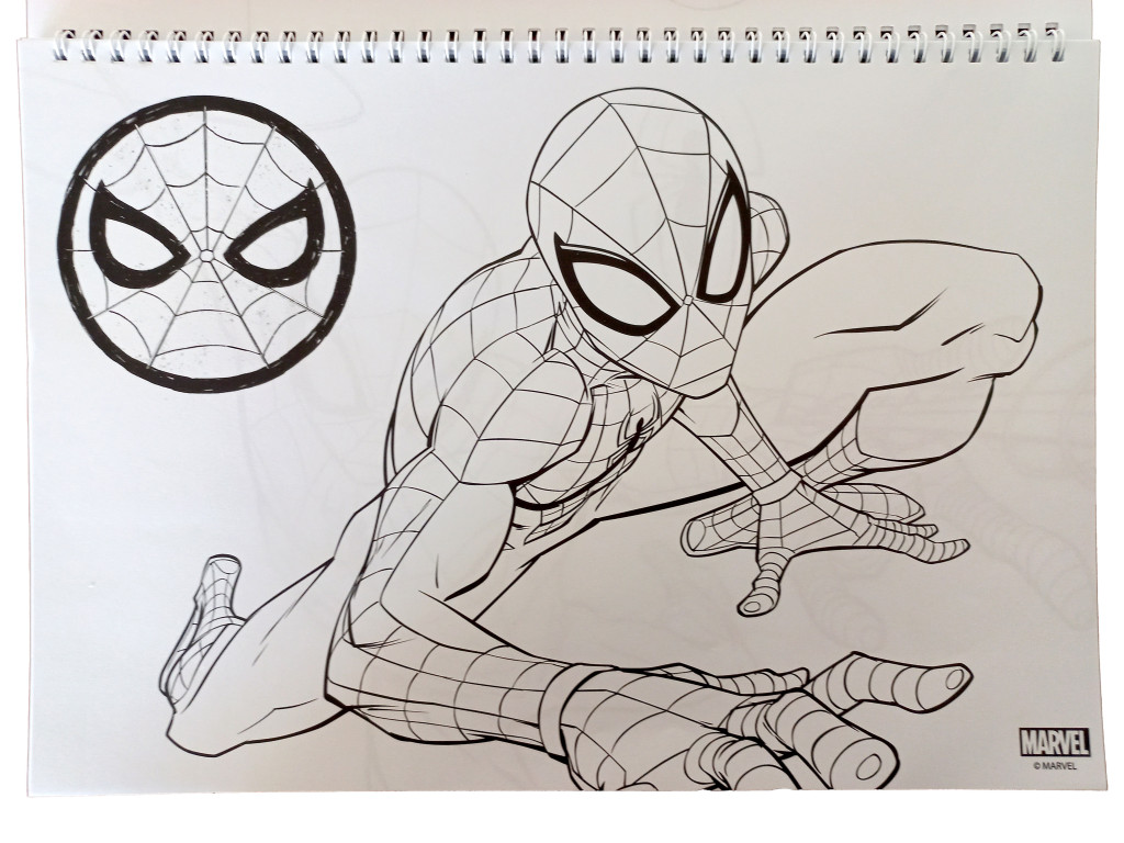 Spiderman World of Webs A4 Σπιράλ Μπλοκ Ζωγραφικής 40 Φύλλα με Αυτοκόλλητα - Image 5