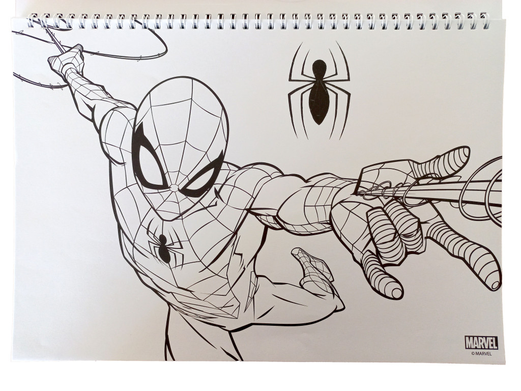 Spiderman World of Webs A4 Σπιράλ Μπλοκ Ζωγραφικής 40 Φύλλα με Αυτοκόλλητα - Image 6