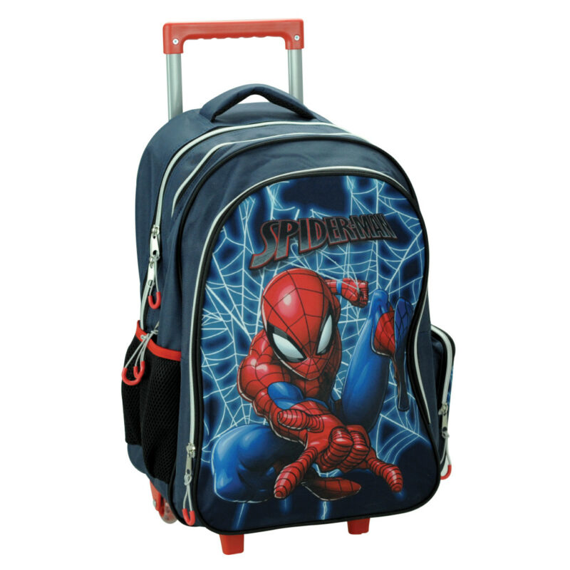 Spiderman Frame Σχολική Τσάντα Πλάτης Τρόλεϊ με 3 Θήκες 46×35×20 cm 5885623