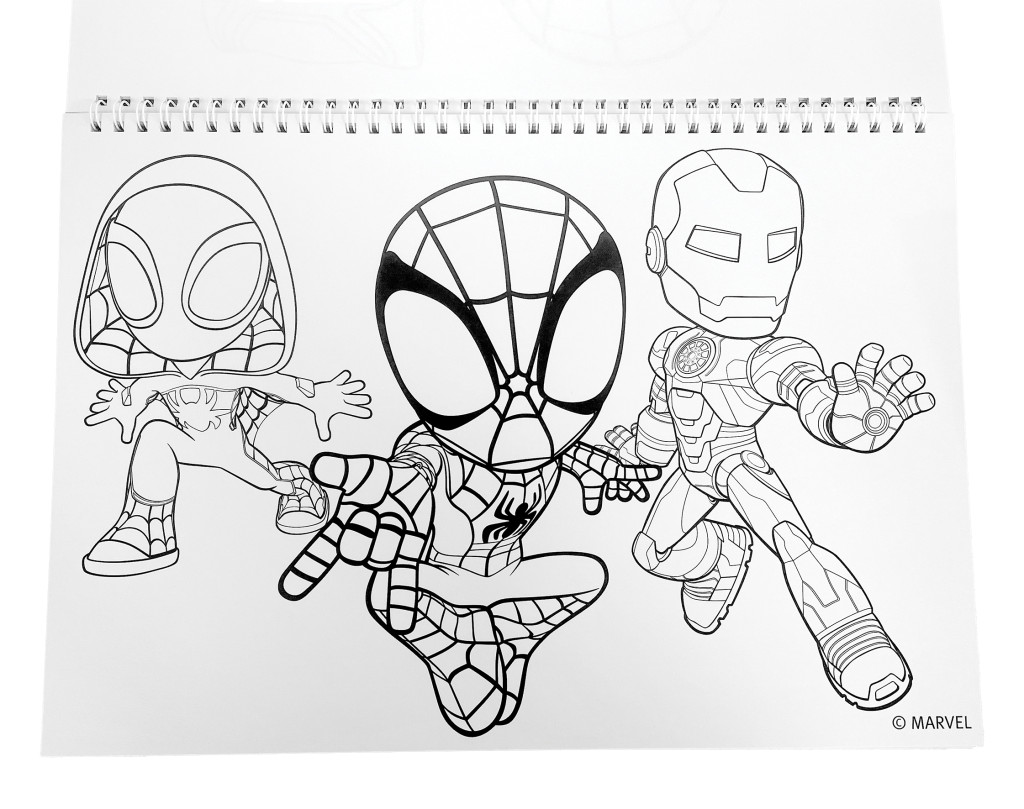 Spiderman Spidey Web Σπιράλ Μπλοκ Ζωγραφικής 40 Φύλλων A4 23×33 εκ. με Αυτοκόλλητα - Image 5