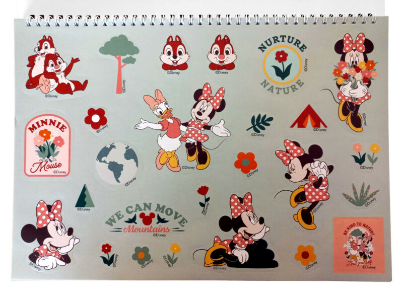 Disney Minnie Nomadic Spirit A4 Σπιράλ Μπλοκ Ζωγραφικής 40 Φύλλα με Αυτοκόλλητα 5885801