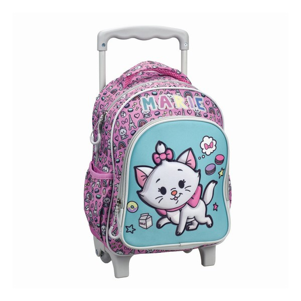 Disney Marie Dreams rolling kindergarden Παιδικό Σακίδιο Πλάτης Τρόλεϊ με 2 Θήκες 30×25×15 cm 5882624