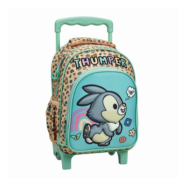 Disney Bambi Thumper Παιδικό Σακίδιο Πλάτης Τρόλεϊ Νηπιαγωγείου με 2 Θήκες 30×25×15 cm 5884327