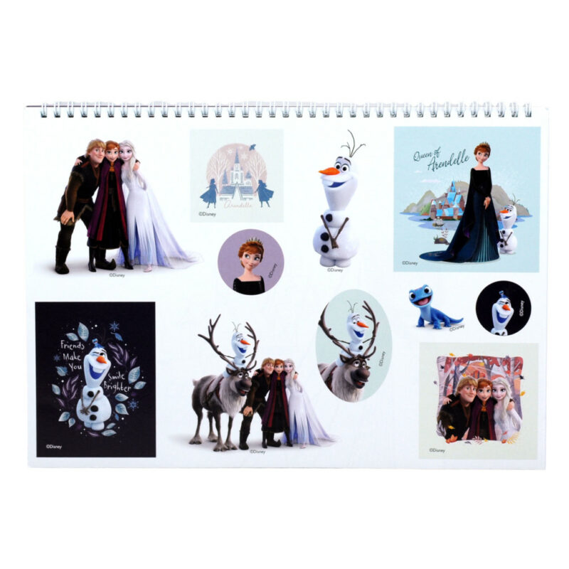 Disney Frozen Heart A4 Σπιράλ Μπλοκ Ζωγραφικής 40 Σελίδες με Αυτοκόλλητα 5885788