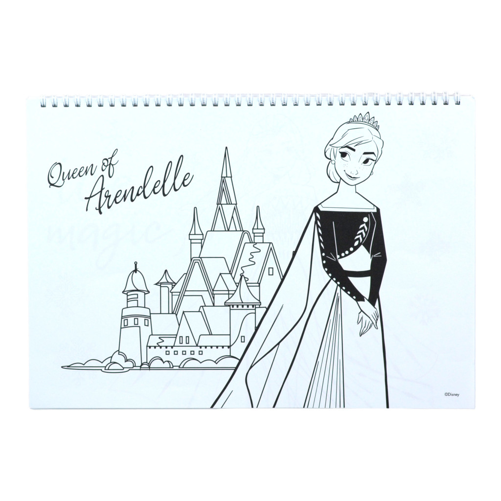 Disney Frozen Heart A4 Σπιράλ Μπλοκ Ζωγραφικής 40 Σελίδες με Αυτοκόλλητα
