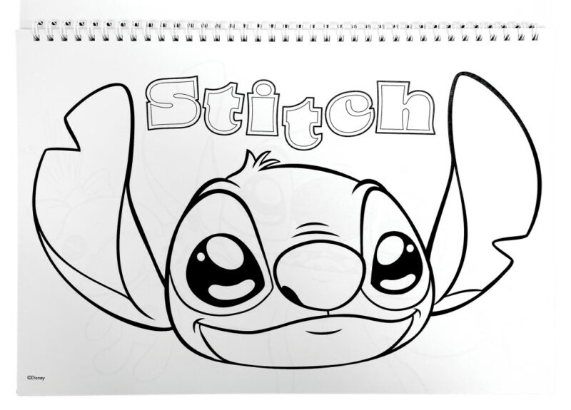 Disney Lilo και Stitch Universe A4 Σπιράλ Μπλοκ Ζωγραφικής 40 Σελίδες με Αυτοκόλλητα 5901359