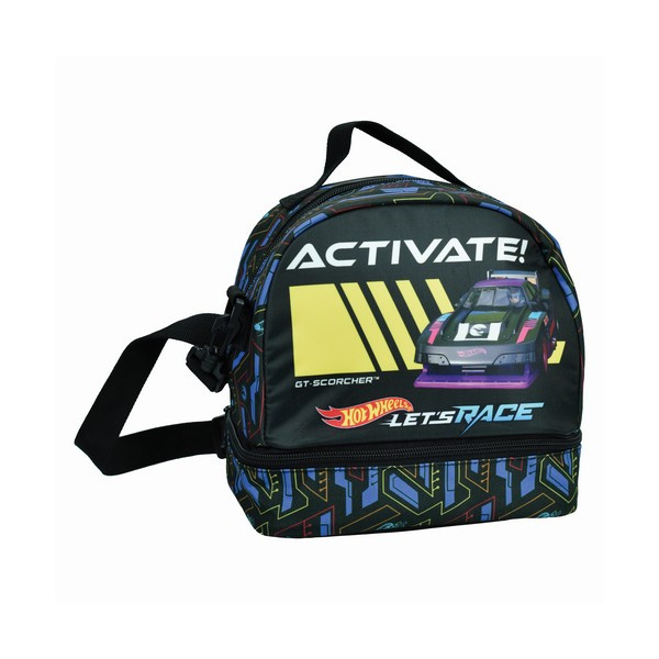 Hot Wheels Activate Ισοθερμική Τσάντα Φαγητού με 2 Θήκες 20×15×21 cm 5894634
