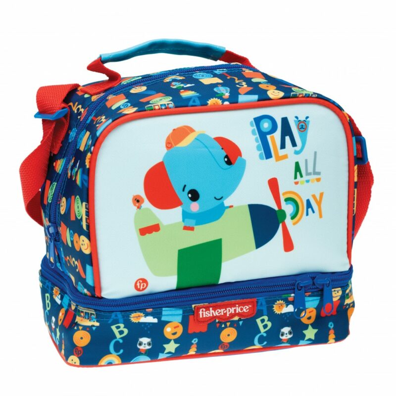 Fisher-Price Animals Ισοθερμική Τσάντα Φαγητού με 2 Θήκες 20×15×21 cm 5872379