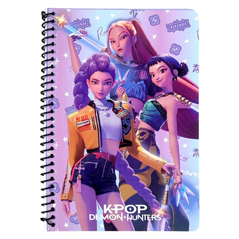 K-pop Demon Hunters Warrior Trio Τετράδιο Σπιράλ με Γραμμές B5 70 Φύλλων 5905753