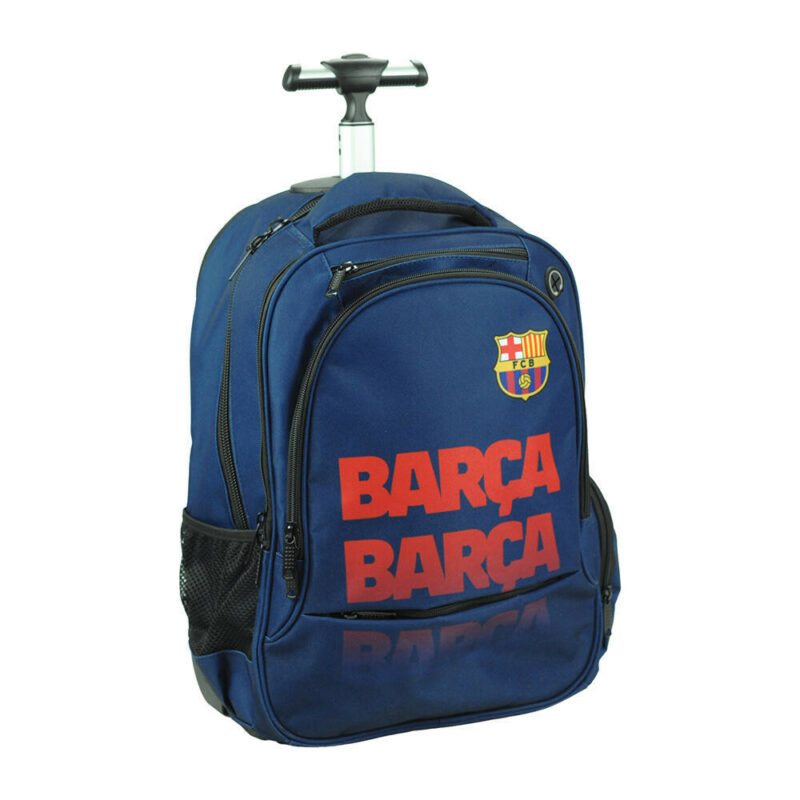 FC Barcelona Barca Σχολική Τσάντα Πλάτης Τρόλεϊ με 3 Θήκες 48×33×28 cm 5904688