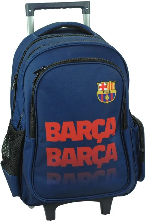 FC Barcelona Barca Blue Σχολική Τσάντα Πλάτης Τρόλεϊ με 3 Θήκες 46×35×20 cm 5904682