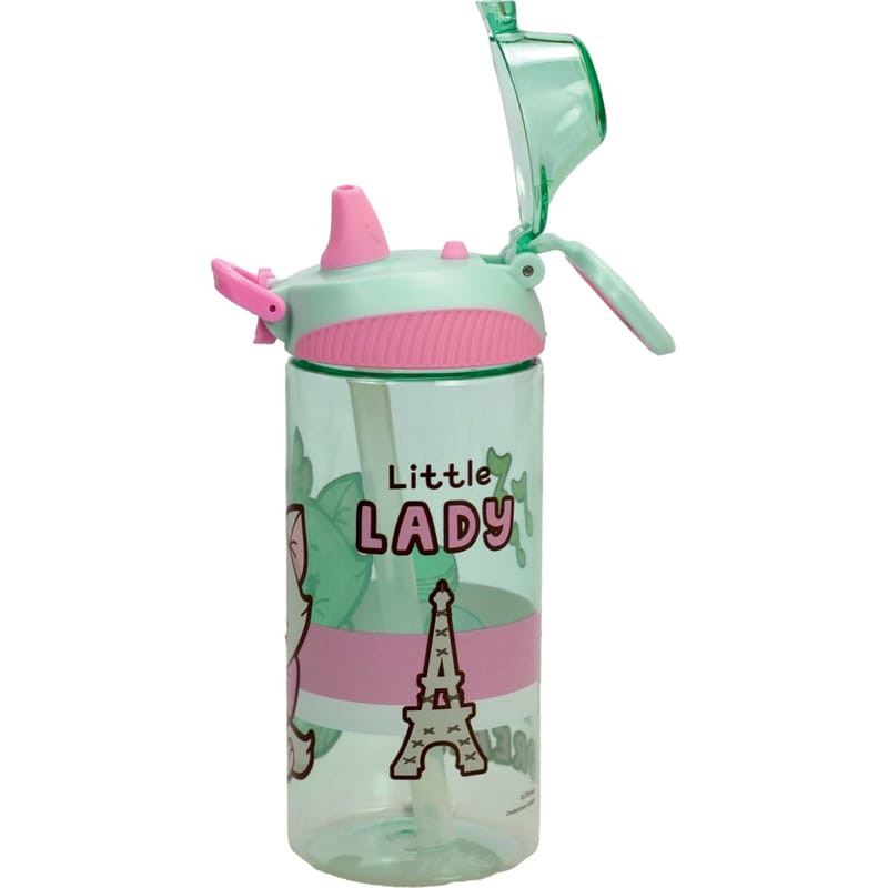 Disney Marie Little Lady Πλαστικό Παγούρι με Καλαμάκι 450 ml 5895028