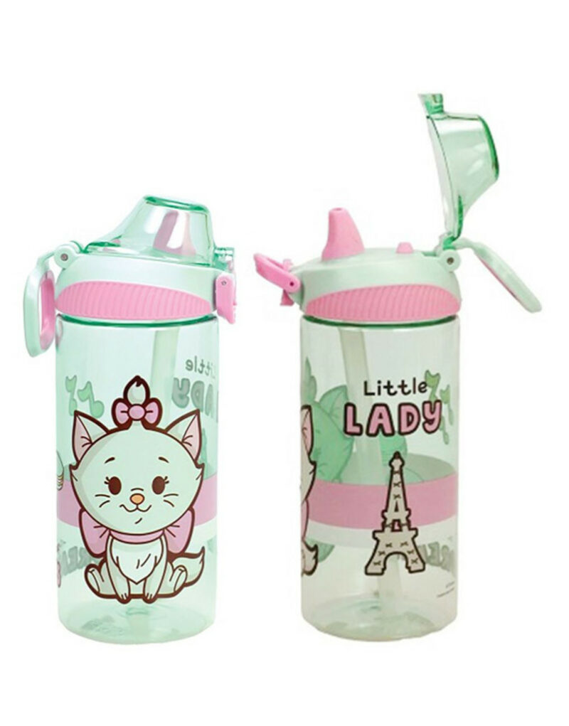 Disney Marie Little Lady Πλαστικό Παγούρι με Καλαμάκι 450 ml 5895029