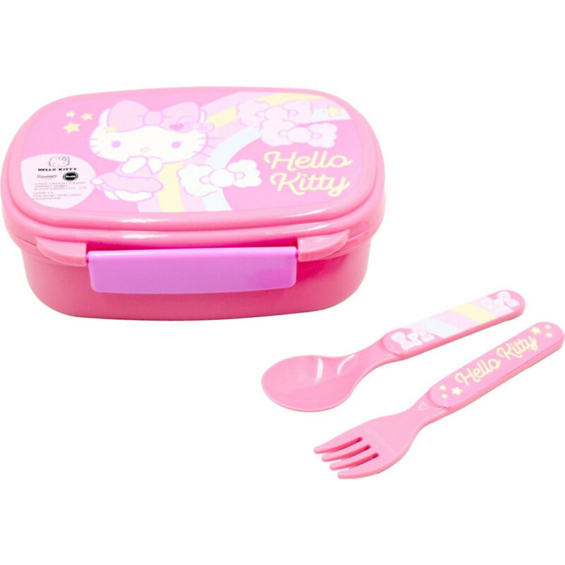 Hello Kitty Unicorn Σετ Φαγητοδοχείου και Παιδικών Μαχαιροπίρουνων 18×13×6 5886478