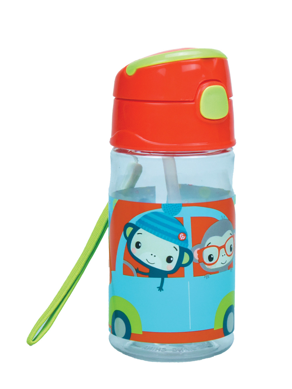 Fisher-Price Animals Πλαστικό Παγούρι με Καλαμάκι 350 ml