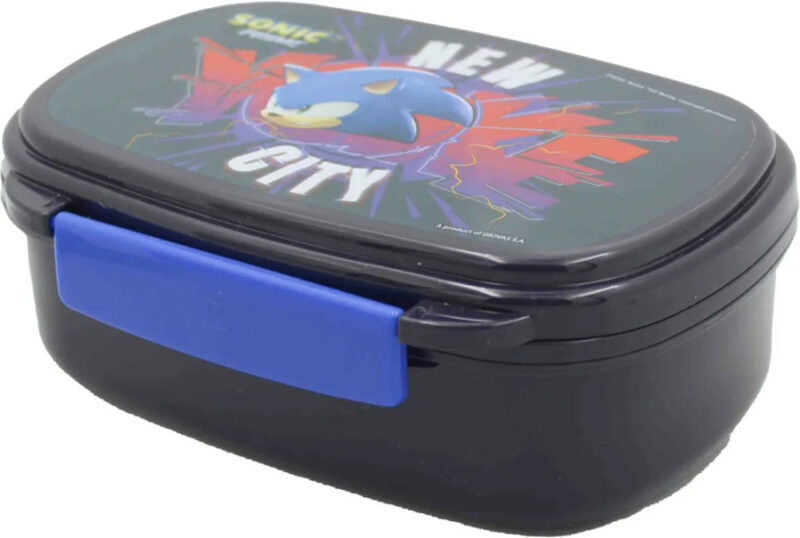 Sonic the Hedgehog Get Me Σετ Φαγητοδοχείου και Παιδικών Μαχαιροπίρουνων 18×12×6 cm 5873234