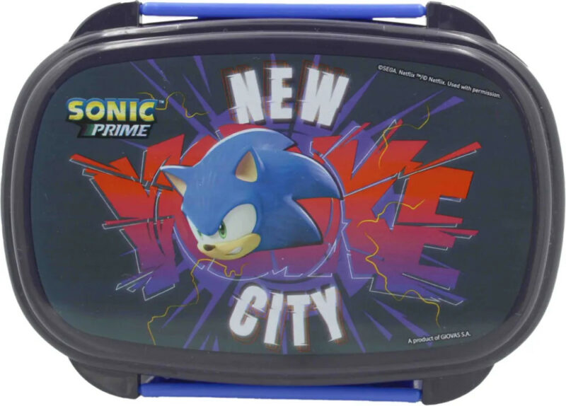 Sonic the Hedgehog Get Me Σετ Φαγητοδοχείου και Παιδικών Μαχαιροπίρουνων 18×12×6 cm 5873235