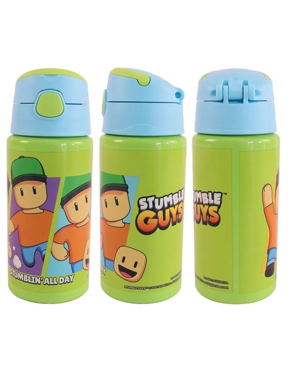Stumble Guys All Day Αλουμινένιο Παγούρι με Καλαμάκι 500 ml 5886459