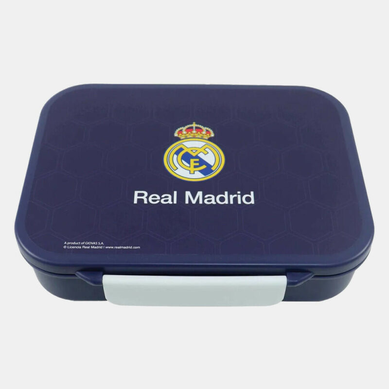 Real Madrid Μπλε Πολυχωριστικό Δοχείο Φαγητού – Δοχείο Σάντουιτς 21×15 εκ. 5905659