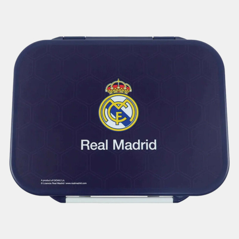 Real Madrid Μπλε Πολυχωριστικό Δοχείο Φαγητού – Δοχείο Σάντουιτς 21×15 εκ. 5905660