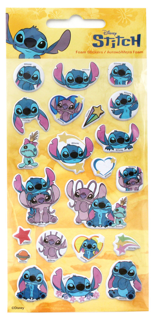 Disney Lilo & Stitch Star Ανάγλυφο Αφρώδες Σετ Αυτοκόλλητων 10×21 cm 5894978