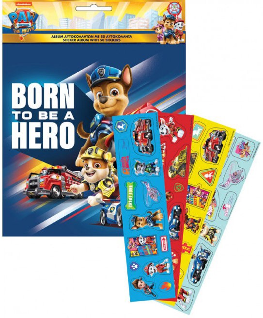 Paw Patrol Movie Σετ Αυτοκόλλητων 50 Τεμαχίων 5896751