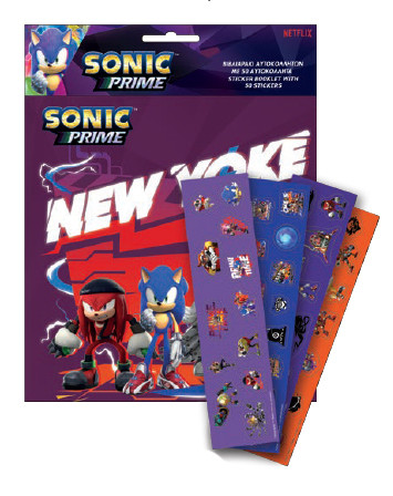 Sonic the Hedgehog New Yoke Σετ Αυτοκόλλητων 50 Τεμαχίων 20×26 cm 5894392