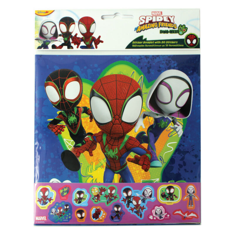 Spiderman Spidey Dino-Webs Σετ Αυτοκόλλητων 50 Τεμαχίων 20×26 cm 5896774
