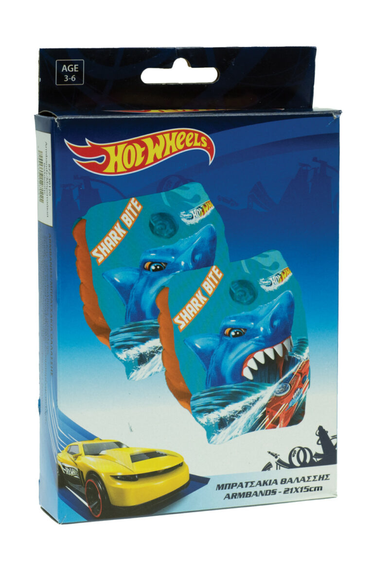 Hot Wheels Bite Μπρατσάκια Κολύμβησης 25×15 cm 5894248