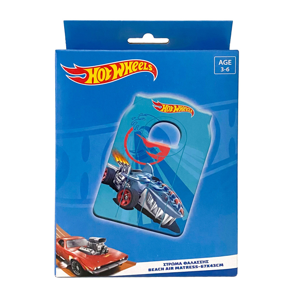 Hot Wheels Racing Wave Φουσκωτό Στρώμα Θαλάσσης 67×43 cm