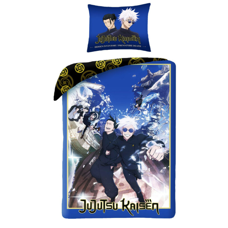 Jujutsu Kaisen Blue Energy Σετ Μονή Παπλωματοθήκη Polycotton 2 Τεμαχίων 140×200 και 70×90 cm 5905513