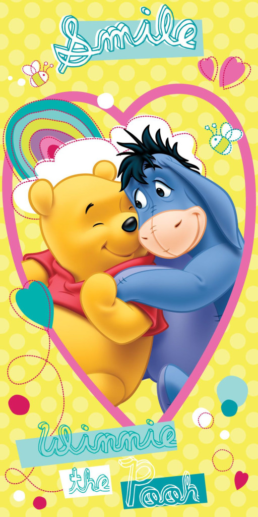 Disney Winnie the Pooh Smile Πετσέτα Μπάνιου & Θαλάσσης 100% Βαμβάκι 70×140 cm 5898232