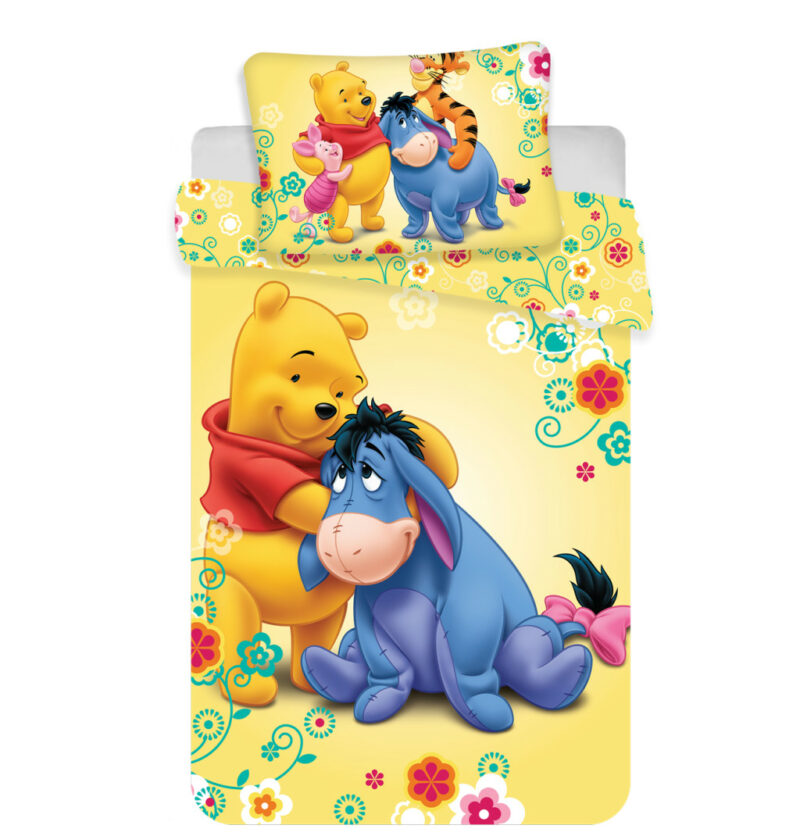 Disney Winnie the Pooh Eeyore Βρεφικό Βαμβακερό Σετ Παπλωματοθήκης 2 Τεμαχίων 100×135 και 40×60 cm 5879524