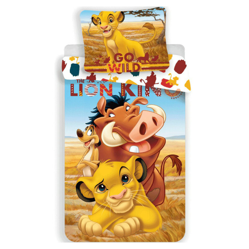 Disney The Lion King Pride Lands Trio Σετ Μονή Παπλωματοθήκη Βαμβακερή 2 Τεμαχίων 140×200 και 70×90 cm 5873818