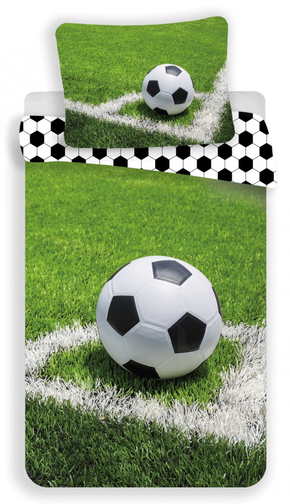 Football Corner Σετ Μονή Παπλωματοθήκη Βαμβακερή 2 Τεμαχίων 140×200 και 70×90 cm 5899194