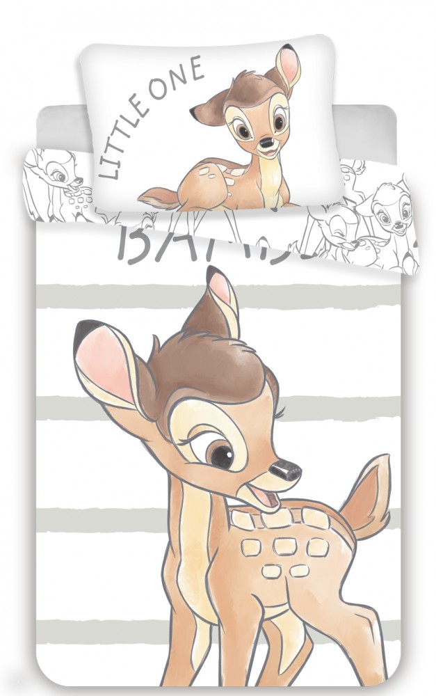 Disney Bambi Little One Βρεφικό Βαμβακερό Σετ Παπλωματοθήκης 2 Τεμαχίων 100×135 και 40×60 cm 5899482