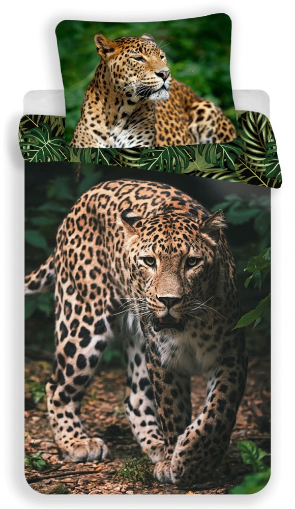 Leopard Σετ Μονή Παπλωματοθήκη Βαμβακερή 2 Τεμαχίων 140×200 και 70×90 cm 5905525