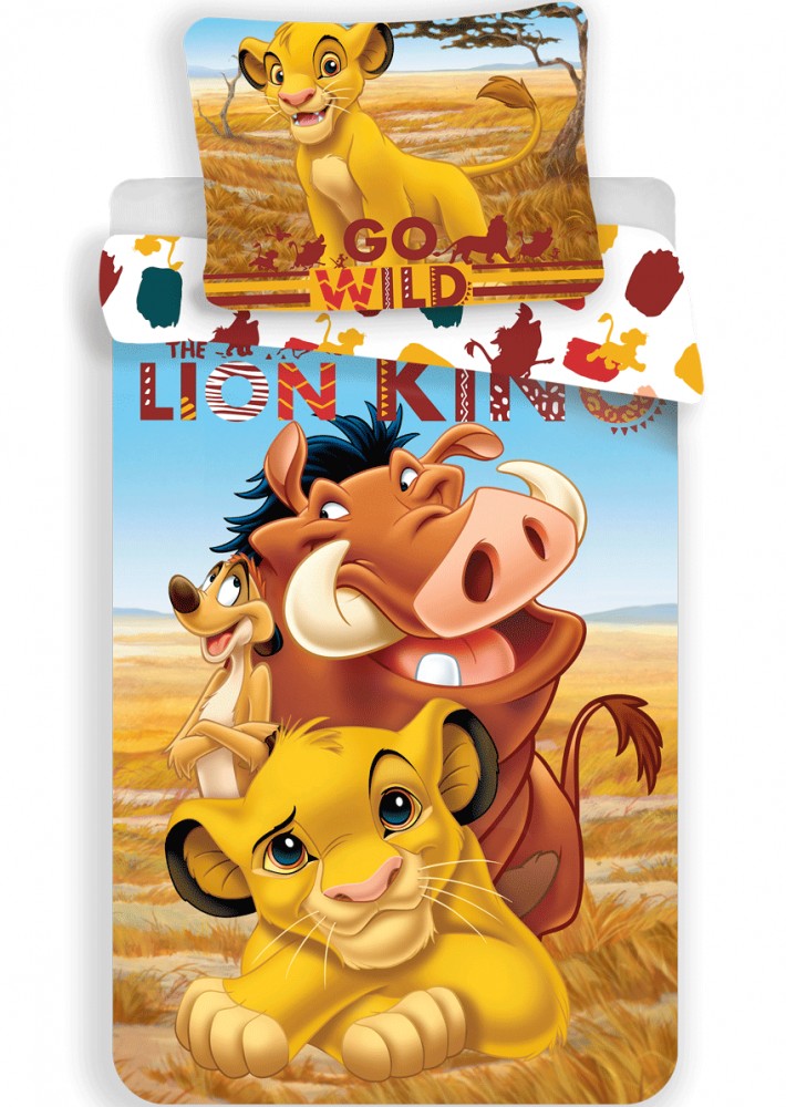 Disney The Lion King Pride Lands Trio childrens’ Βρεφικό Βαμβακερό Σετ Παπλωματοθήκης 2 Τεμαχίων 100×135 και 40×60 cm 5899475