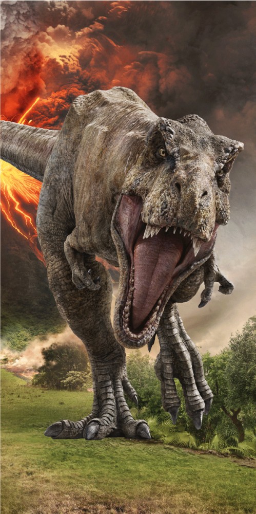 Jurassic World Volcano Πετσέτα Μπάνιου & Θαλάσσης 100% Βαμβάκι 70×140 cm 5903796