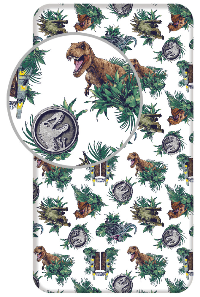 Jurassic World Dino Kingdom fitted sheet 90×200 cm 6032564
