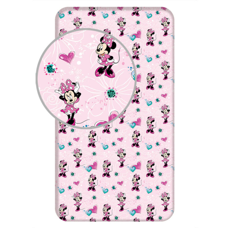 Disney Minnie Flowers παιδικό σεντόνι μονό με λάστιχο 90×200 cm 5879553