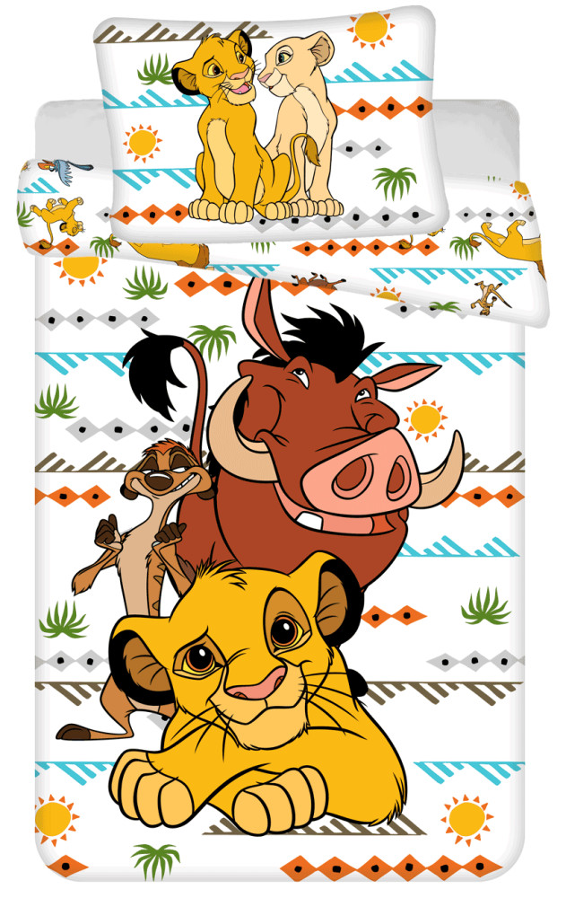 Disney The Lion King Africa Σετ Μονή Παπλωματοθήκη Βαμβακερή 2 Τεμαχίων 140×200 και 70×90 cm 5873802