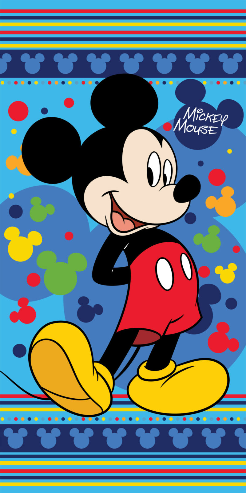 Disney Mickey Πετσέτα Μπάνιου & Θαλάσσης 100% Βαμβάκι 70×140 cm 5898234