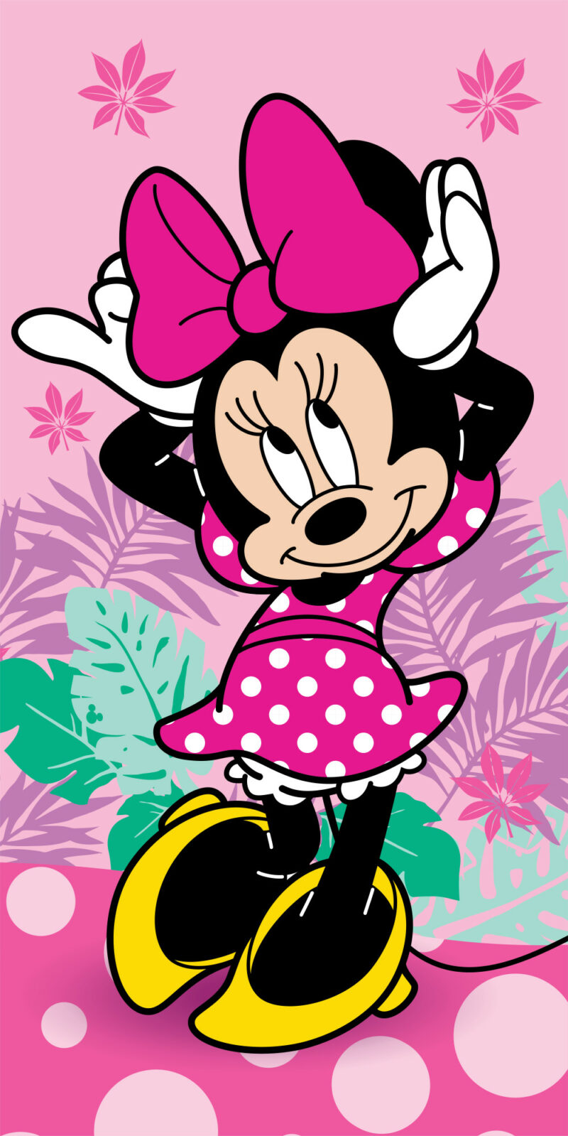 Disney Minnie Pretty in Pink Πετσέτα Μπάνιου & Θαλάσσης 100% Βαμβάκι 70×140 cm 5898238