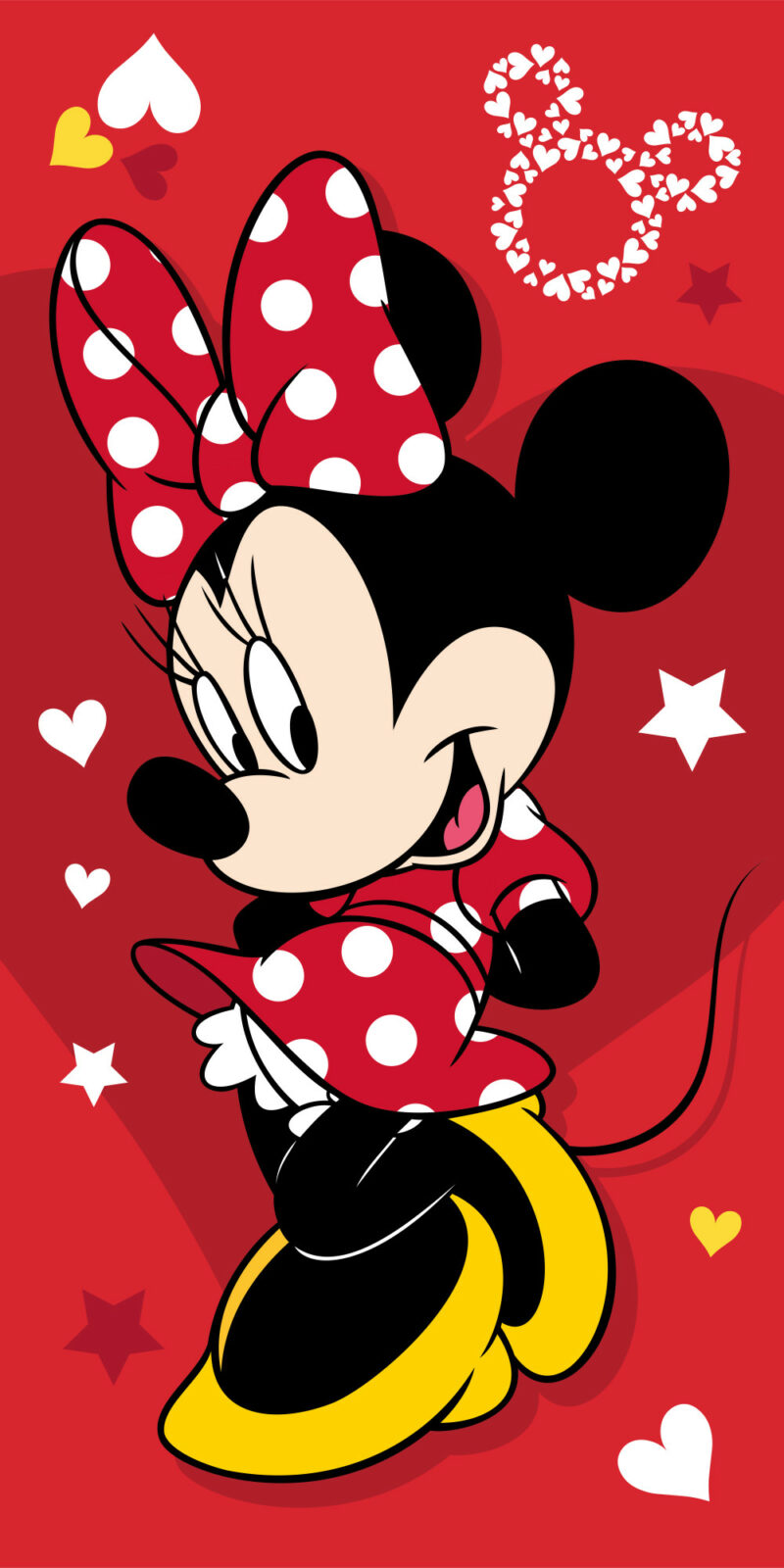 Disney Minnie Pretty in Red Πετσέτα Μπάνιου & Θαλάσσης 100% Βαμβάκι 70×140 cm 5898240