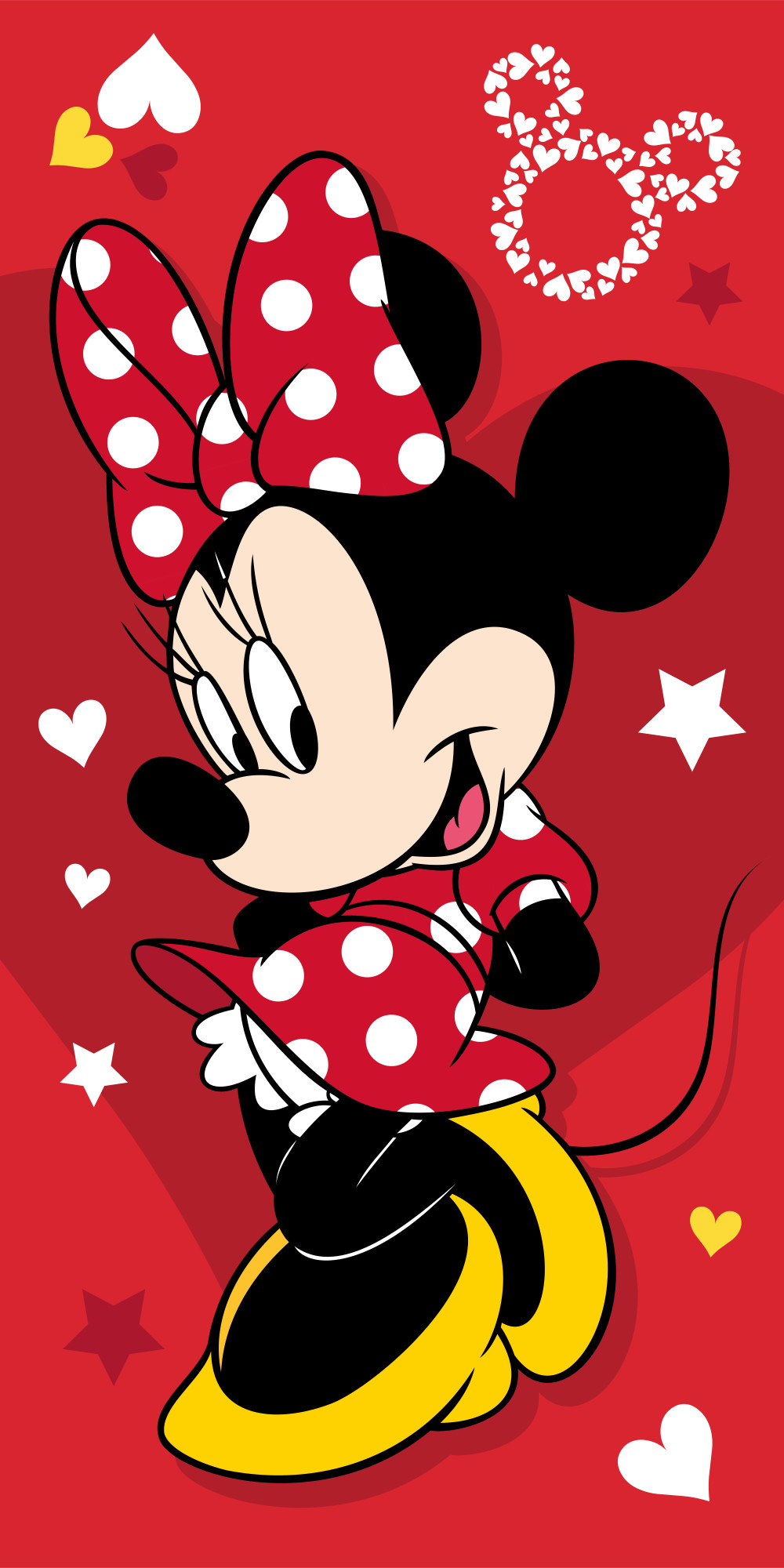 Disney Minnie Pretty in Red Πετσέτα Μπάνιου & Θαλάσσης 100% Βαμβάκι 70×140 cm